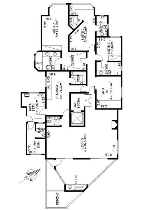 Apartamento à venda com 4 quartos, 200m² - Foto 4