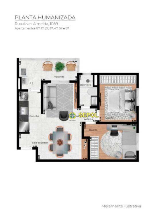 Apartamento à venda com 2 quartos, 50m² - Foto 20