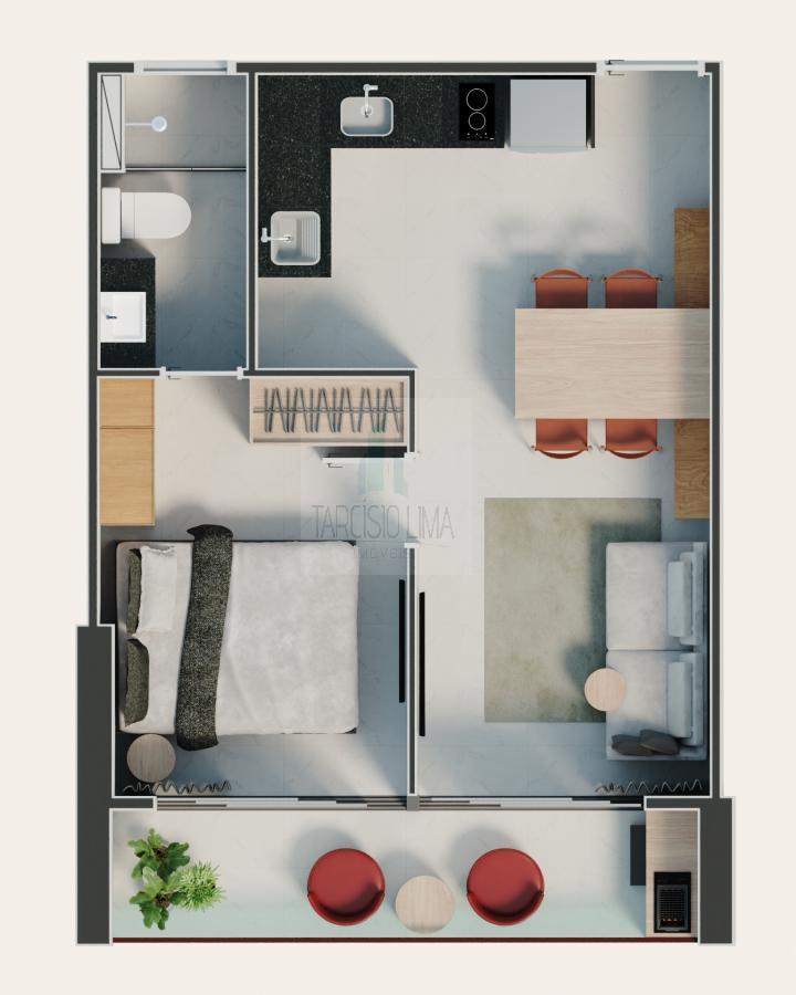 Apartamento à venda com 1 quarto, 37m² - Foto 31