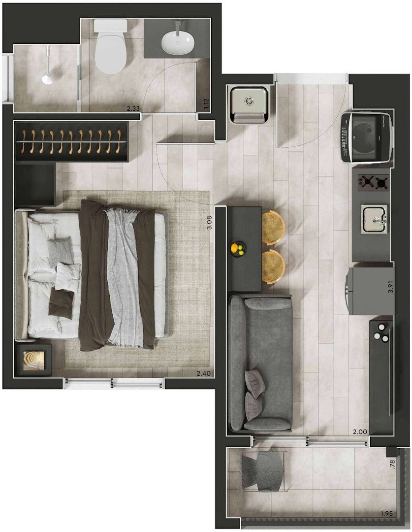 Apartamento à venda com 2 quartos, 35m² - Foto 28