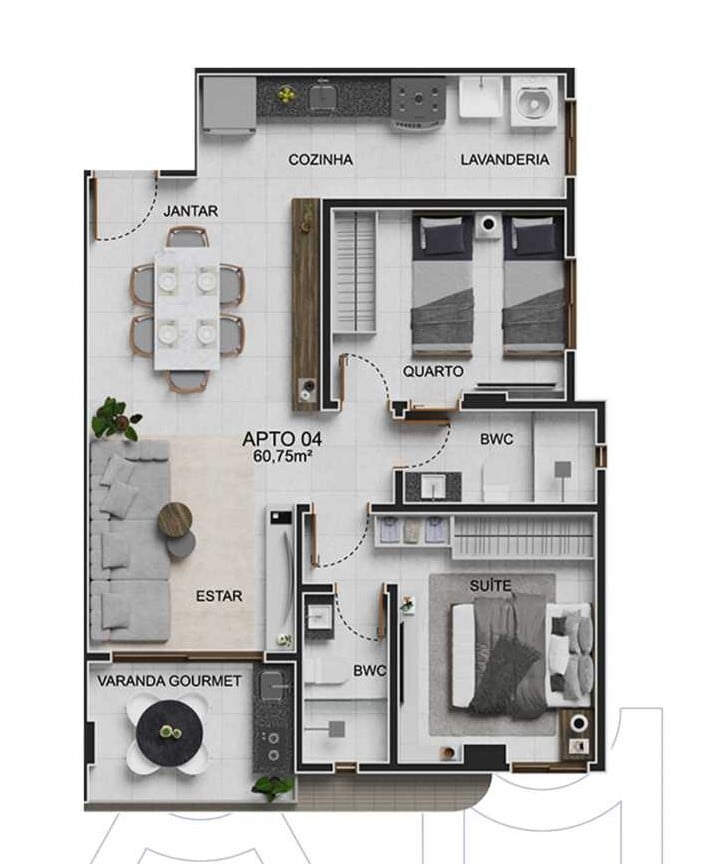 Apartamento à venda com 2 quartos, 60m² - Foto 18