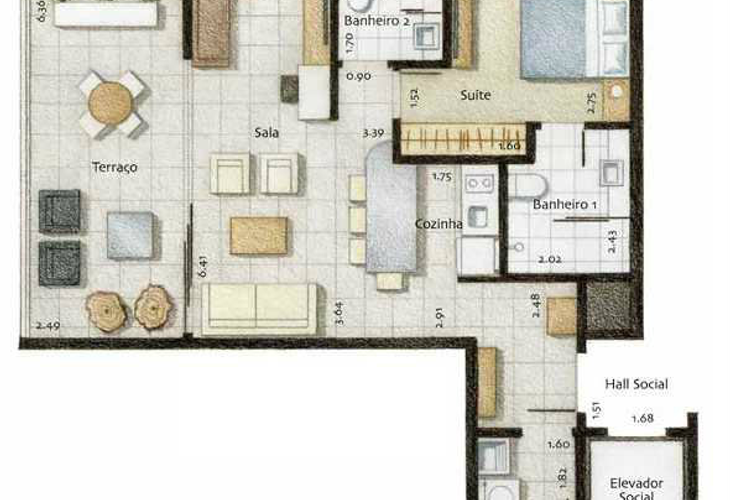 Apartamento à venda com 2 quartos, 60m² - Foto 10