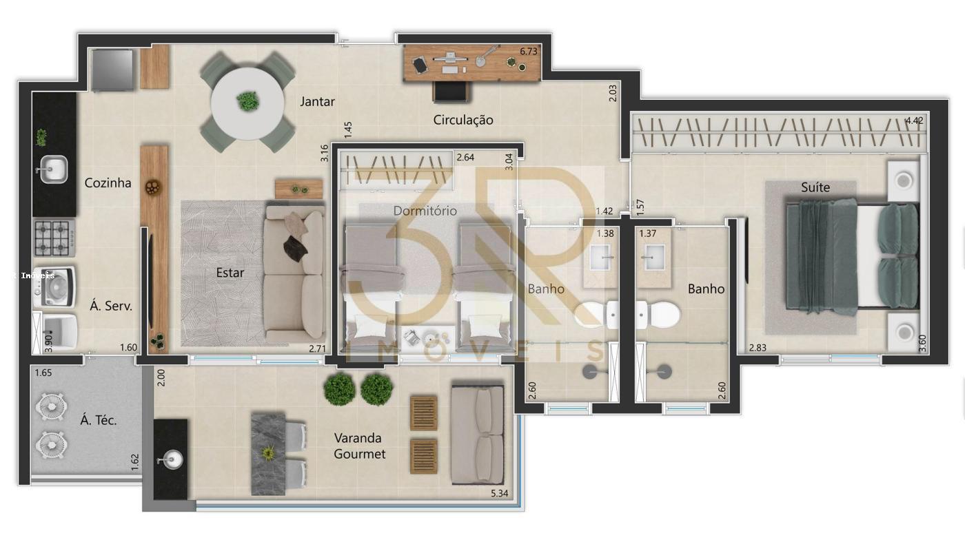 Apartamento à venda com 2 quartos, 77m² - Foto 13