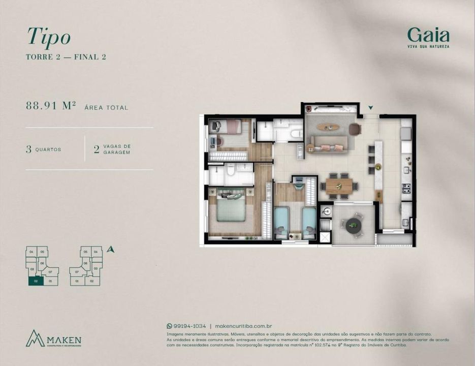 Apartamento à venda com 3 quartos, 89m² - Foto 39