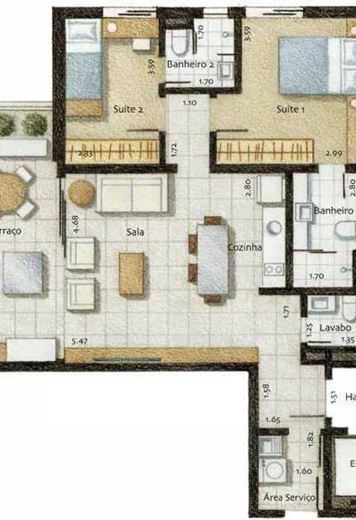 Apartamento à venda com 2 quartos, 60m² - Foto 8