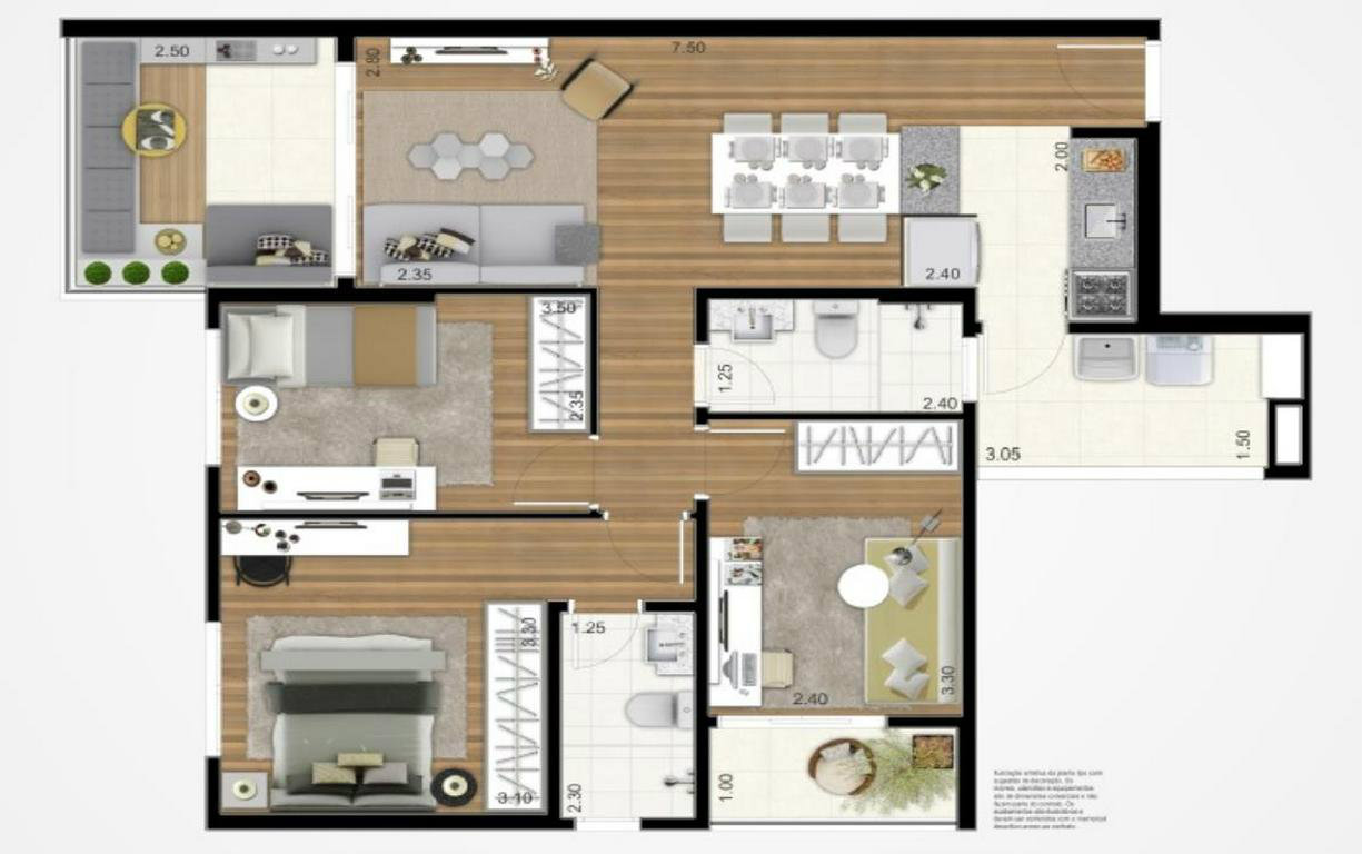 Apartamento à venda com 3 quartos, 82m² - Foto 7