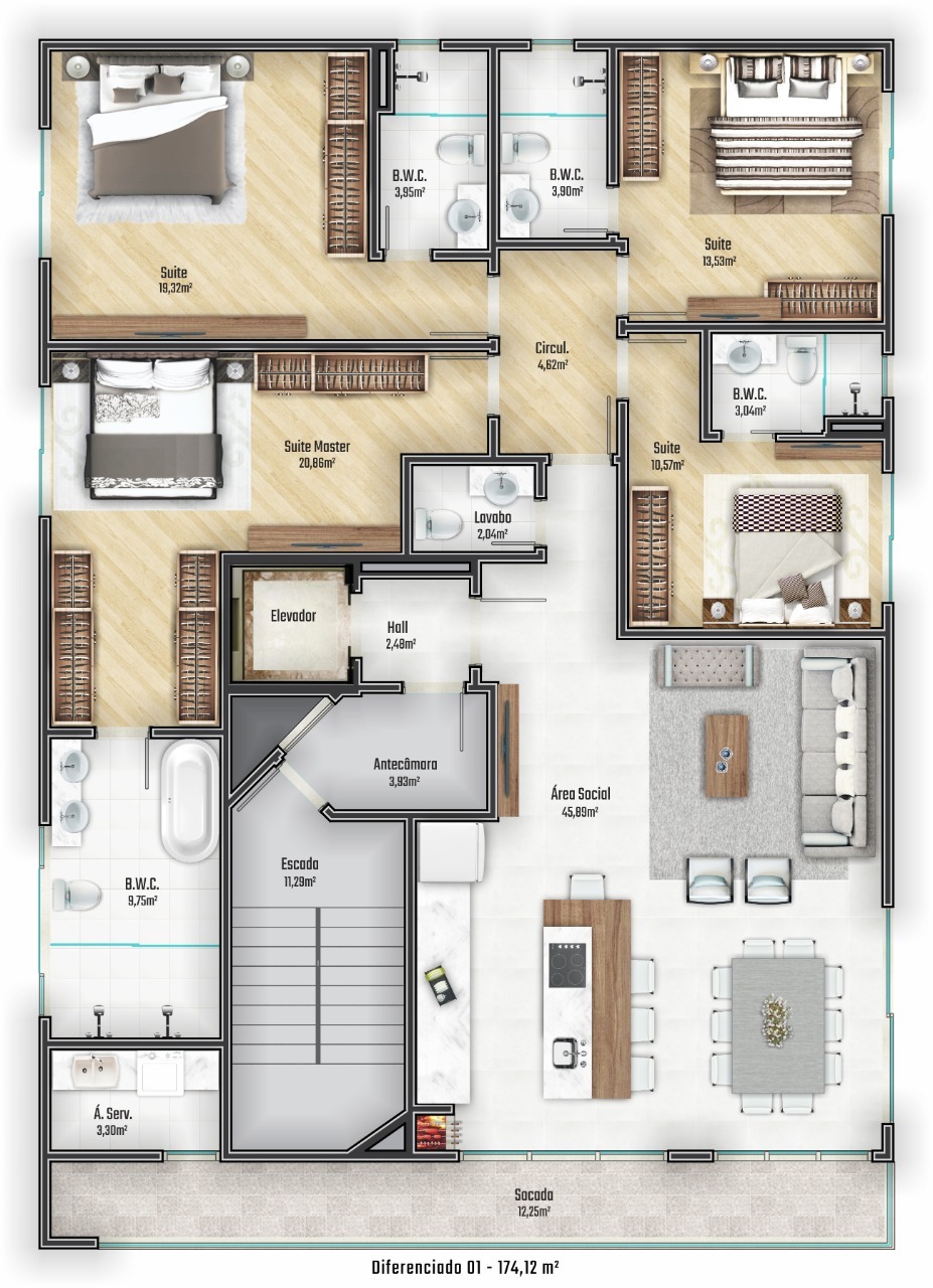 Apartamento à venda com 2 quartos, 17412m² - Foto 33