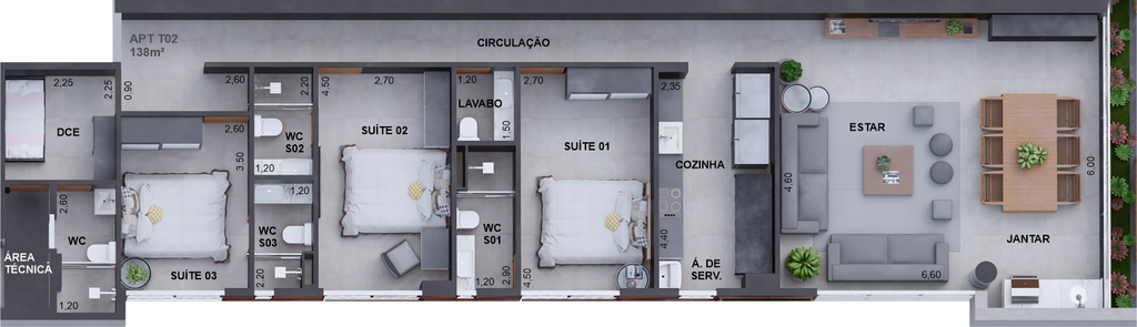 Apartamento à venda com 3 quartos, 2266m² - Foto 32