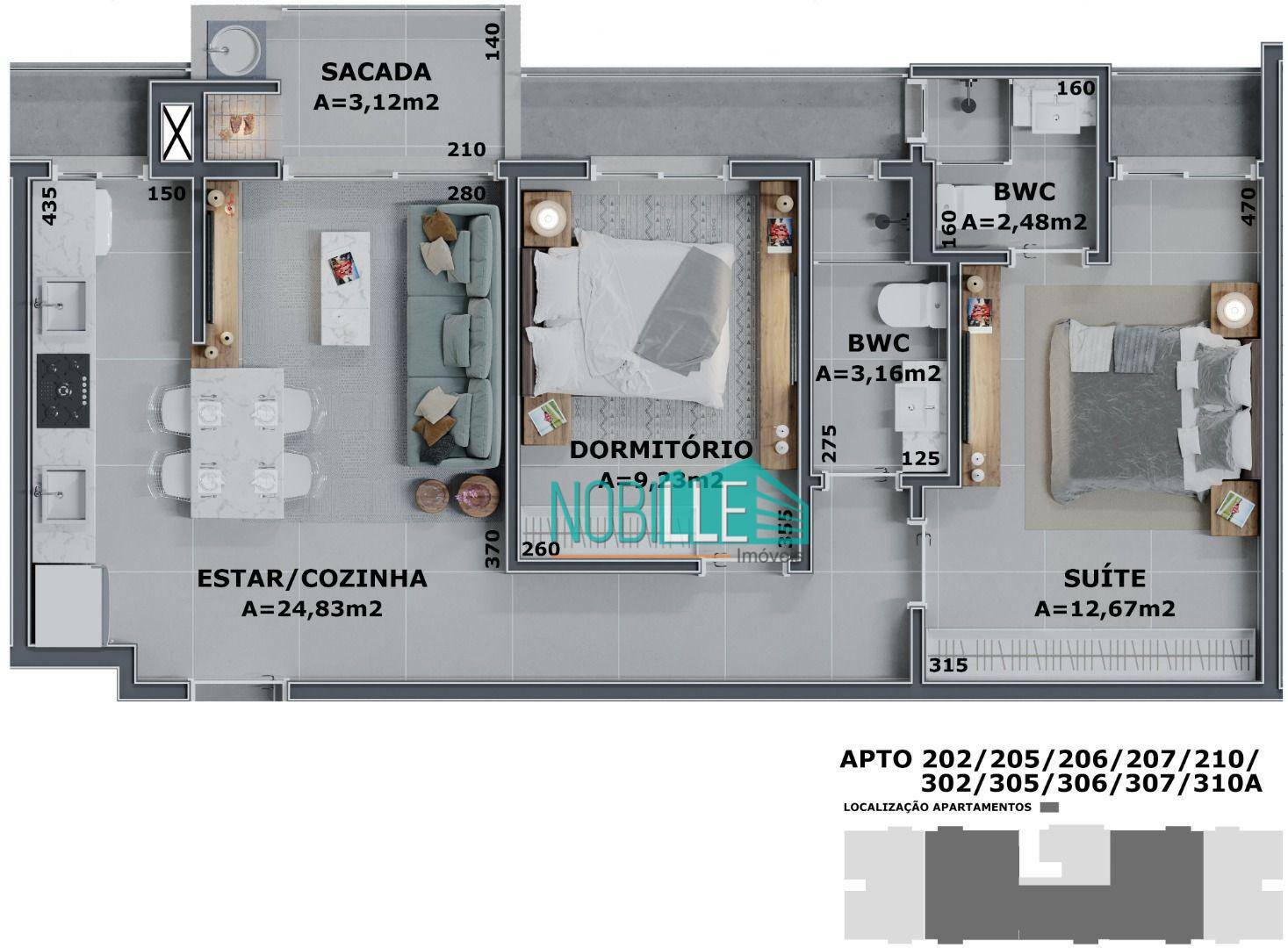 Apartamento à venda com 2 quartos, 55m² - Foto 24