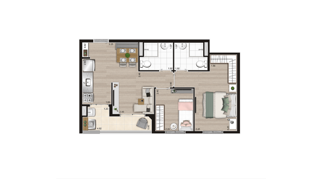 Apartamento à venda com 2 quartos, 42m² - Foto 30