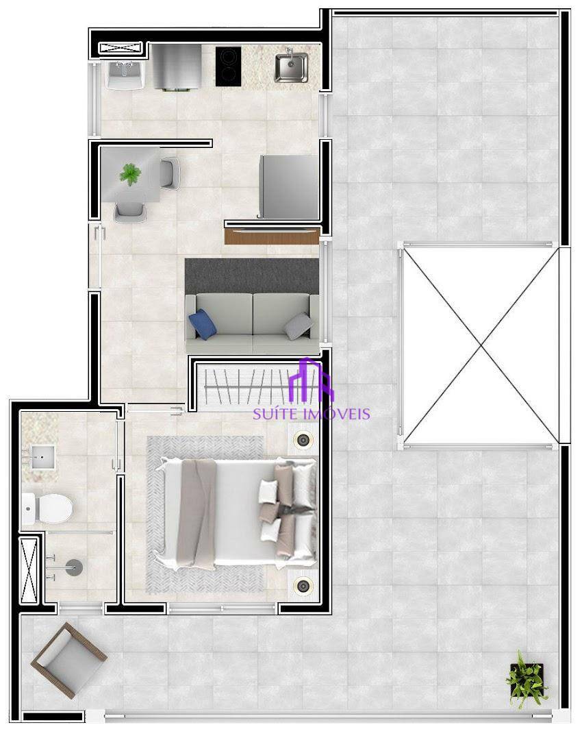 Apartamento à venda com 1 quarto, 25m² - Foto 35