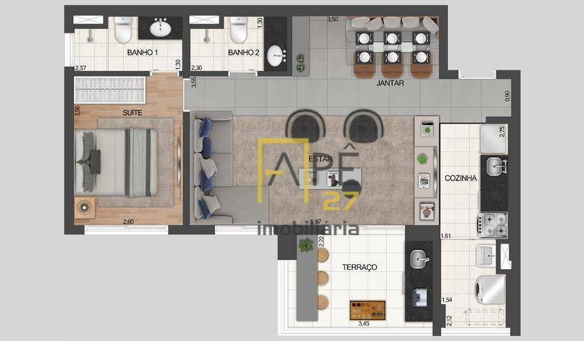 Apartamento à venda com 2 quartos, 68m² - Foto 32