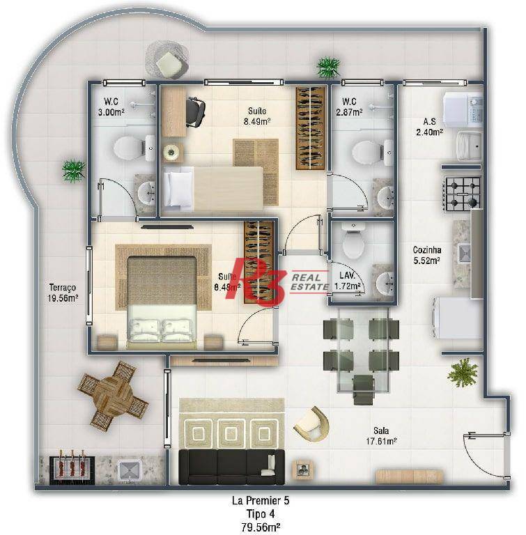 Apartamento à venda com 2 quartos, 79m² - Foto 11