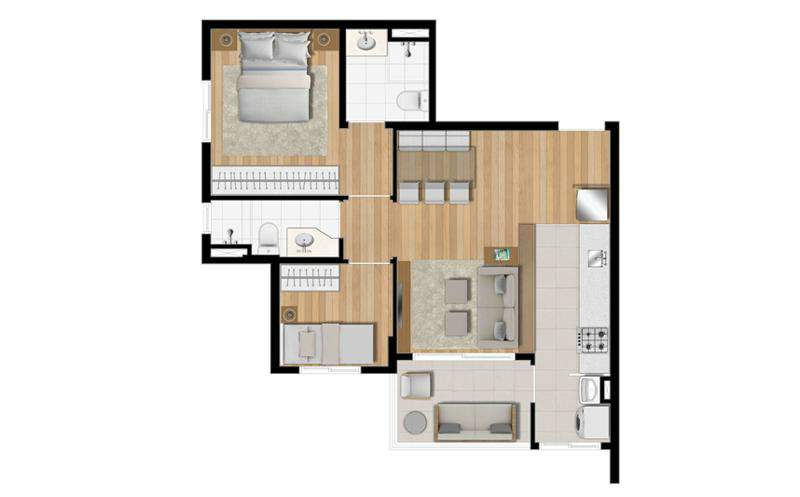 Apartamento à venda com 3 quartos, 68m² - Foto 10