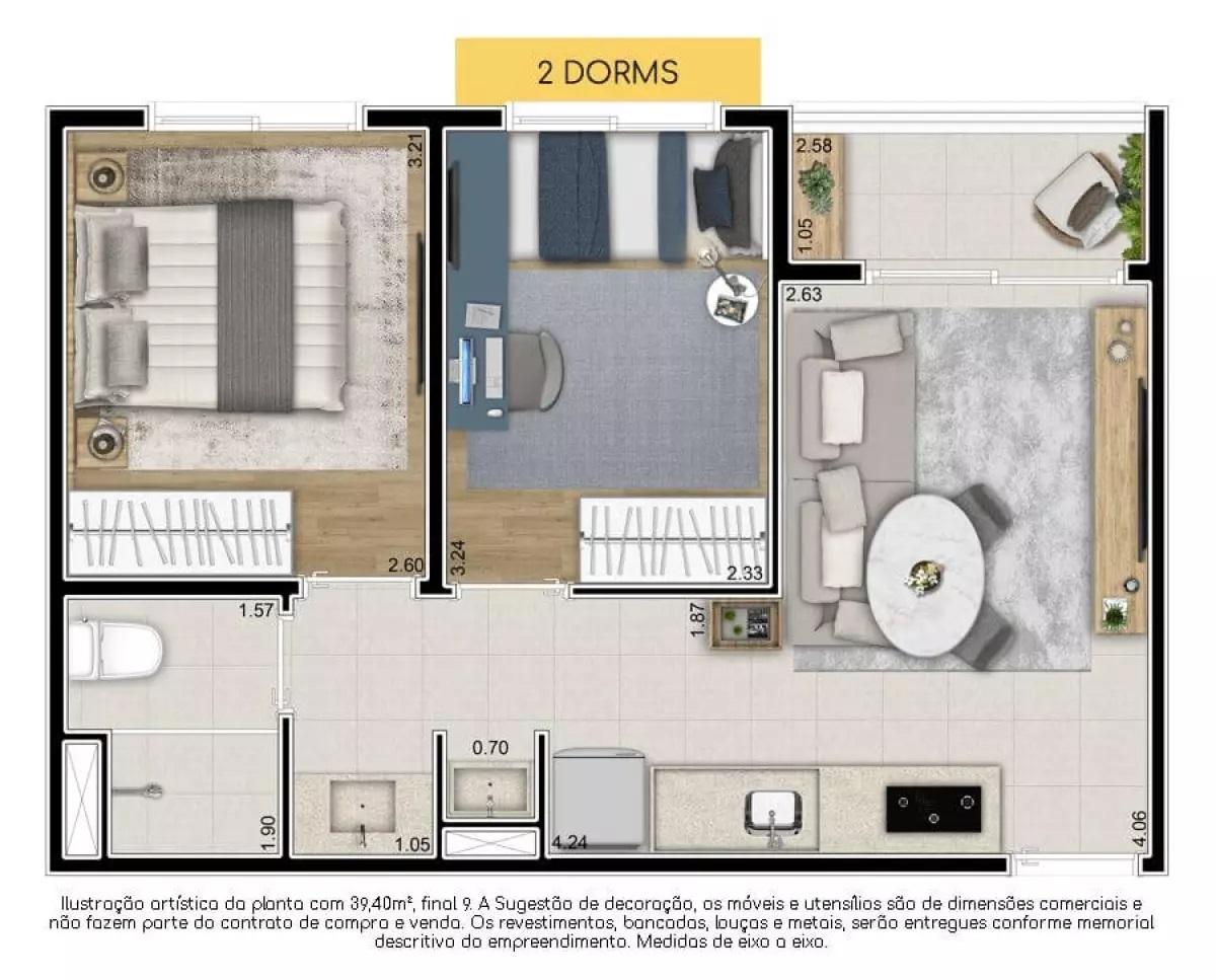 Apartamento à venda com 2 quartos, 3639m² - Foto 19