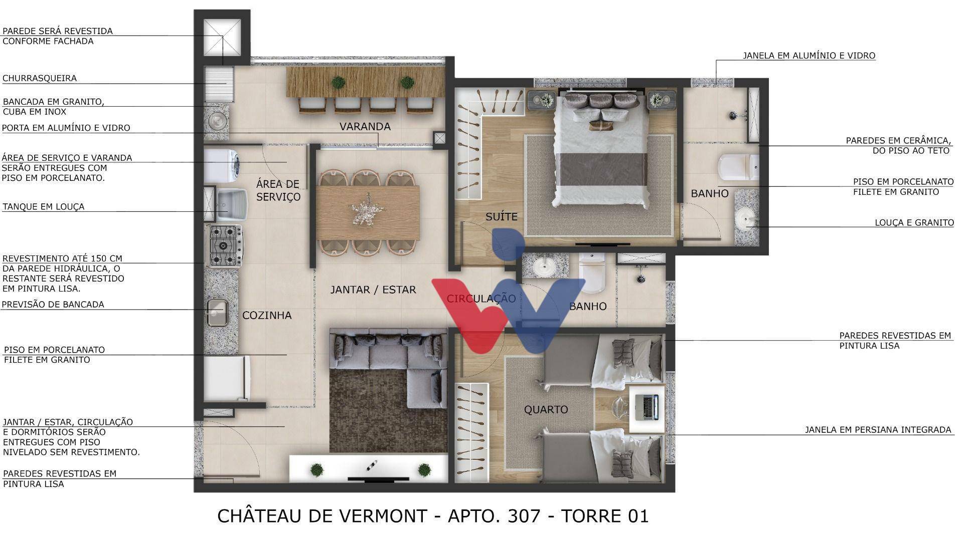 Apartamento à venda com 2 quartos, 49m² - Foto 24