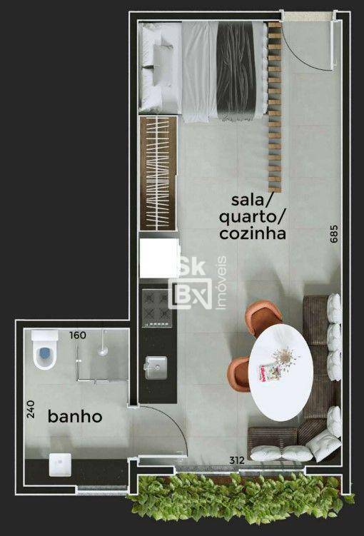 Apartamento à venda com 1 quarto, 25m² - Foto 11