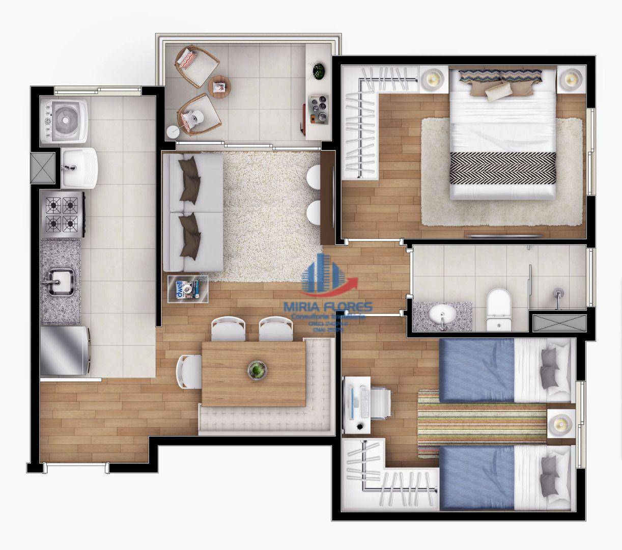 Apartamento à venda com 2 quartos, 47m² - Foto 26