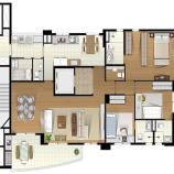 Apartamento à venda com 3 quartos, 133m² - Foto 2