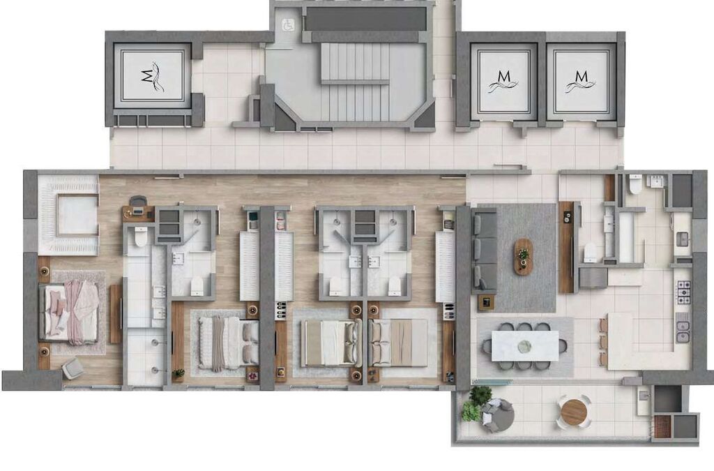 Apartamento à venda com 4 quartos, 178m² - Foto 39