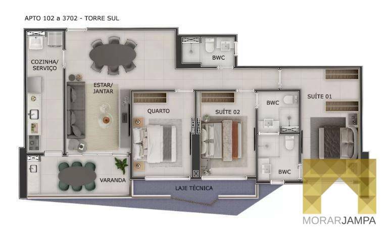 Apartamento à venda com 3 quartos, 101m² - Foto 25