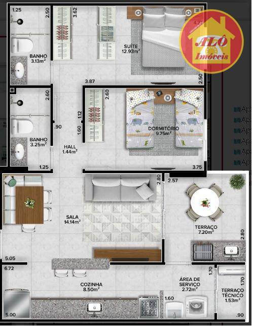 Apartamento à venda com 2 quartos, 72m² - Foto 17