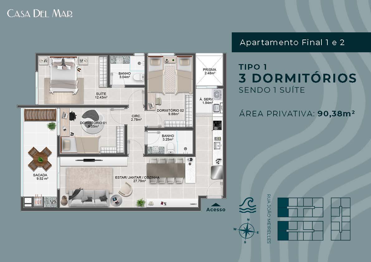 Apartamento à venda com 3 quartos, 90m² - Foto 21