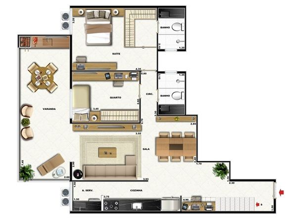 Cobertura à venda com 2 quartos, 187m² - Foto 16