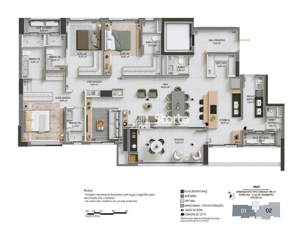 Apartamento à venda com 3 quartos, 225m² - Foto 39