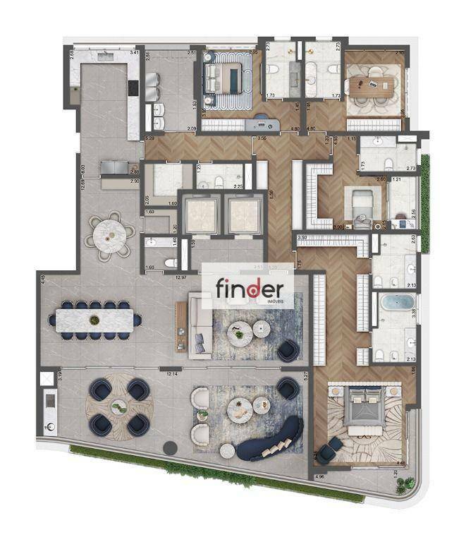 Apartamento à venda com 4 quartos, 360m² - Foto 26