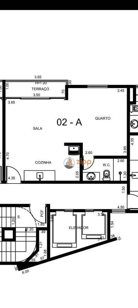 Kitnet e Studio à venda com 1 quarto, 42m² - Foto 2