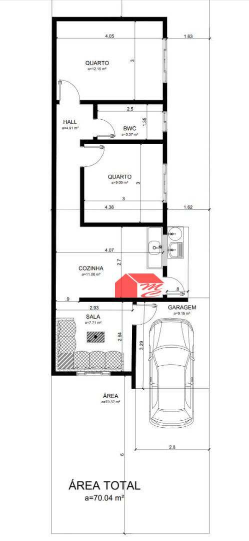 Casa à venda com 3 quartos, 90m² - Foto 3