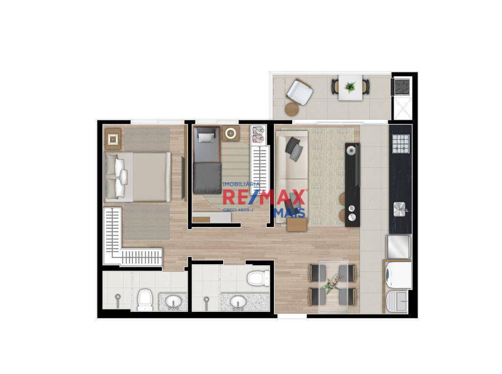 Apartamento à venda com 2 quartos, 67m² - Foto 22