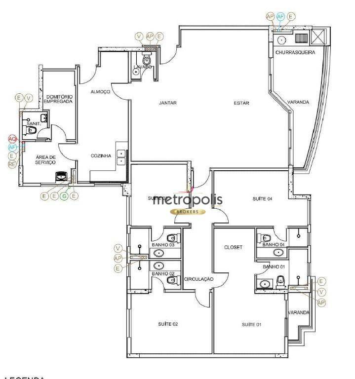 Apartamento à venda com 4 quartos, 186m² - Foto 27