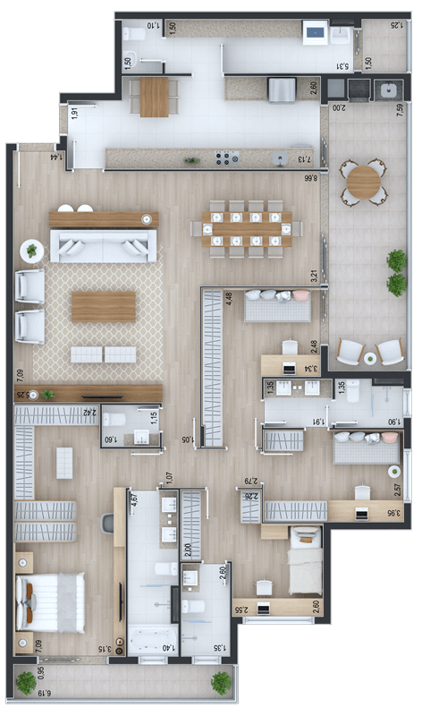 Apartamento à venda com 3 quartos, 14307m² - Foto 47