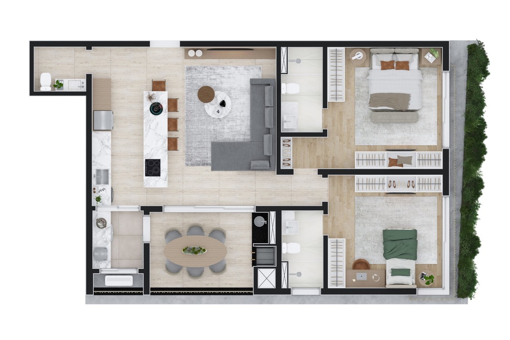 Apartamento à venda com 2 quartos, 9075m² - Foto 57