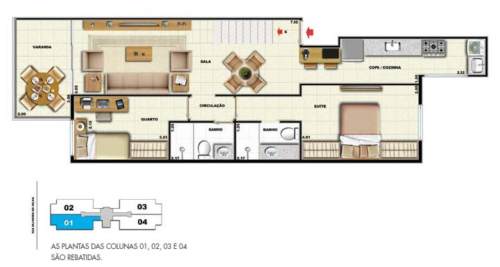 Apartamento à venda com 2 quartos, 94m² - Foto 11