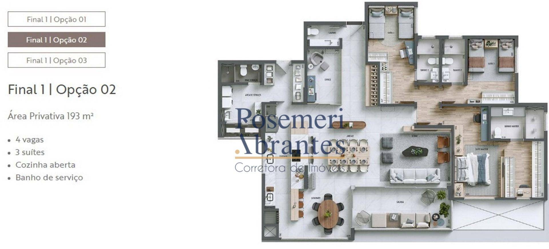 Apartamento à venda com 3 quartos, 197m² - Foto 8