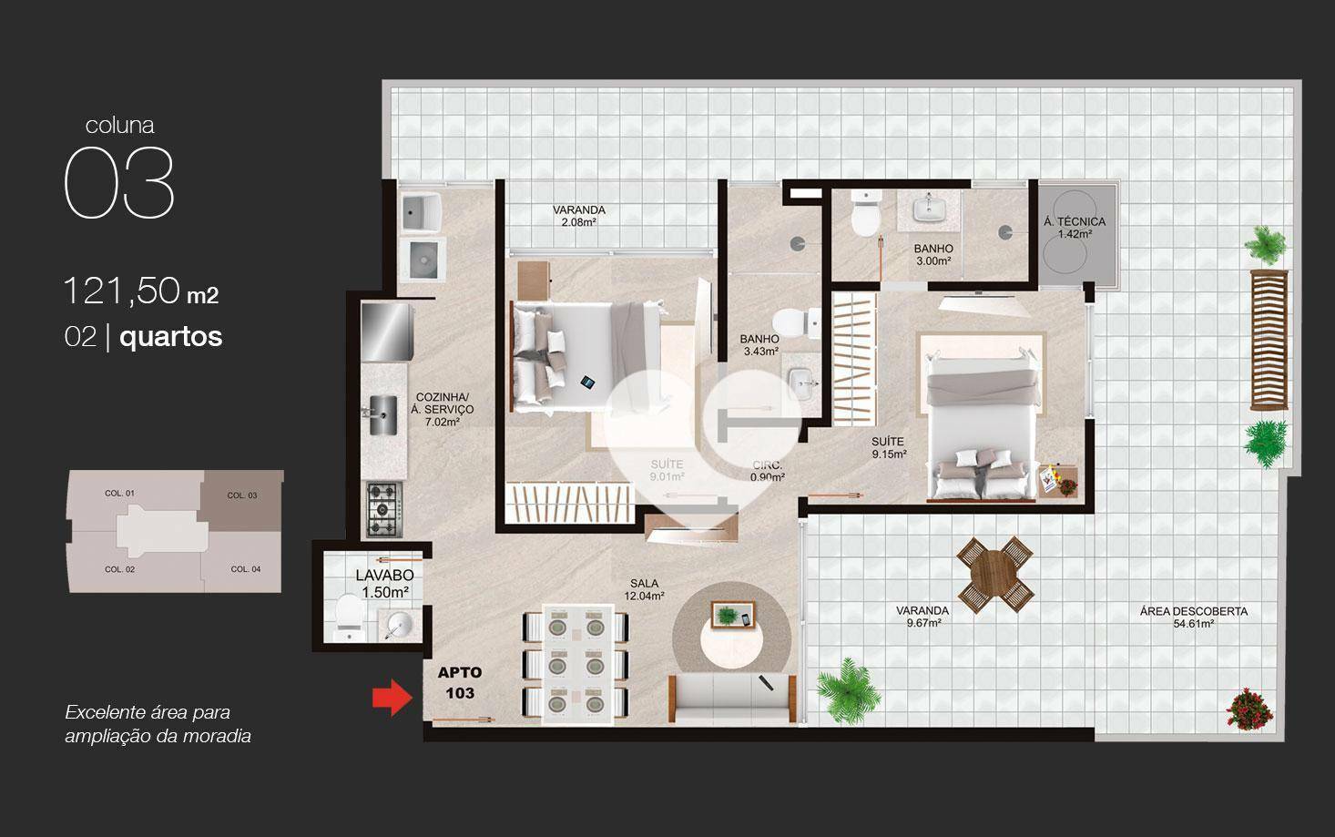 Apartamento à venda com 3 quartos, 87m² - Foto 30