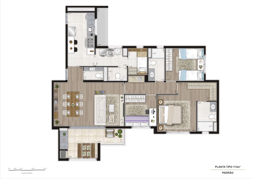 Apartamento à venda com 3 quartos, 113m² - Foto 24