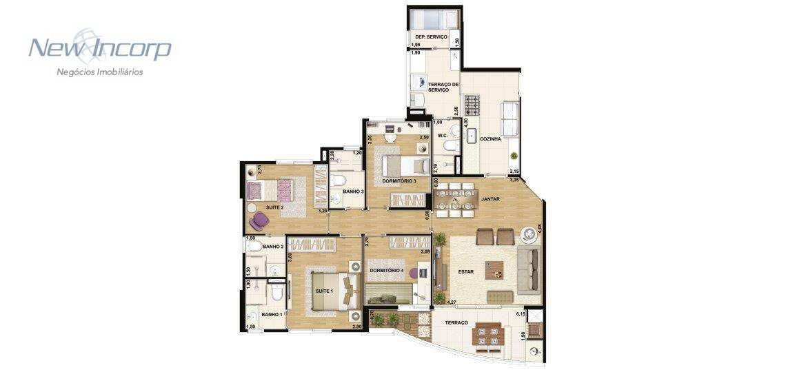 Apartamento à venda com 3 quartos, 109m² - Foto 70