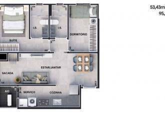 Apartamento à venda com 2 quartos, 52m² - Foto 5