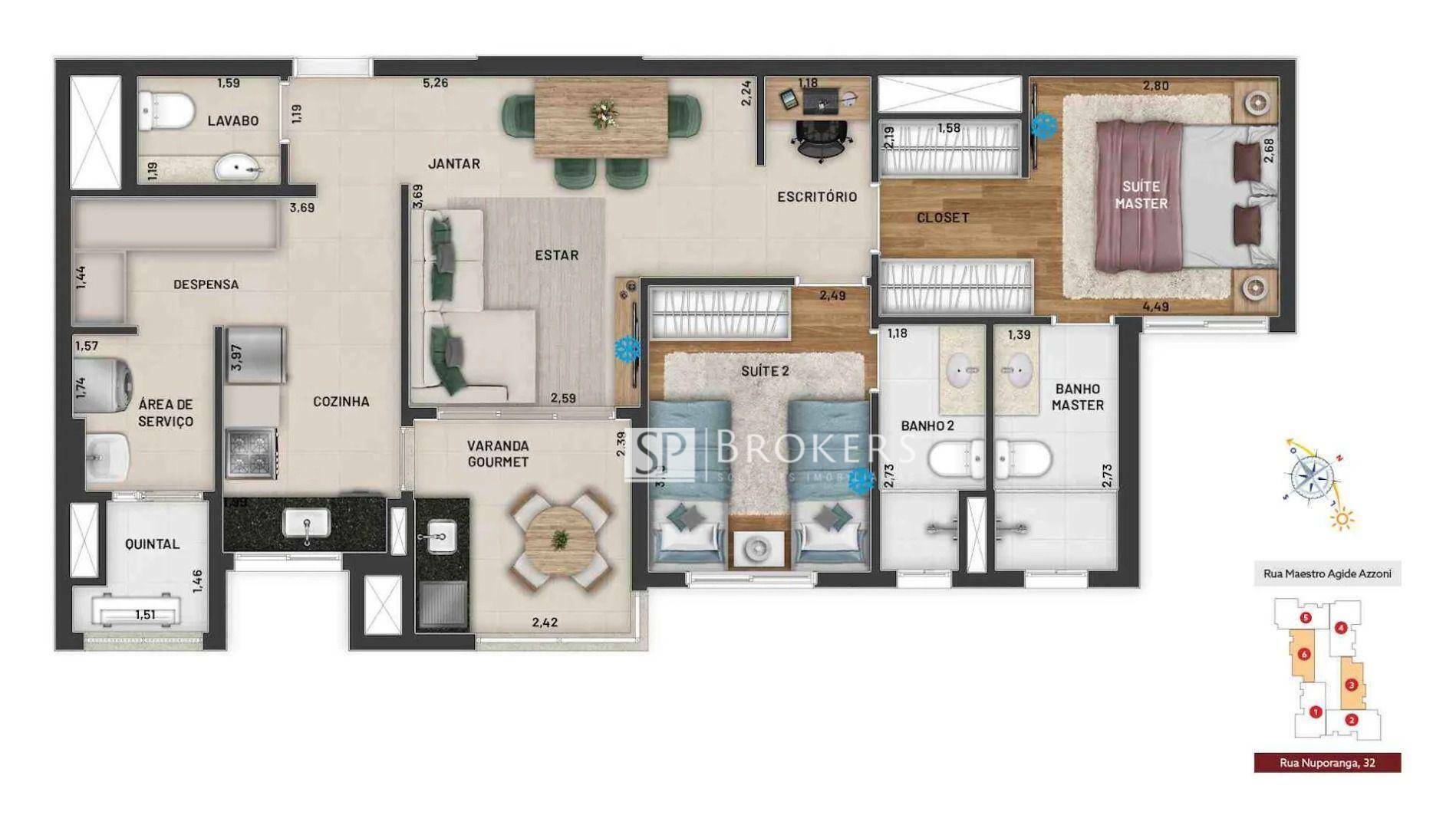 Apartamento à venda com 2 quartos, 81m² - Foto 7