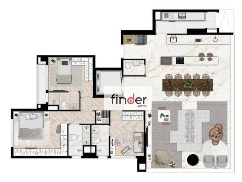 Apartamento à venda com 3 quartos, 144m² - Foto 30