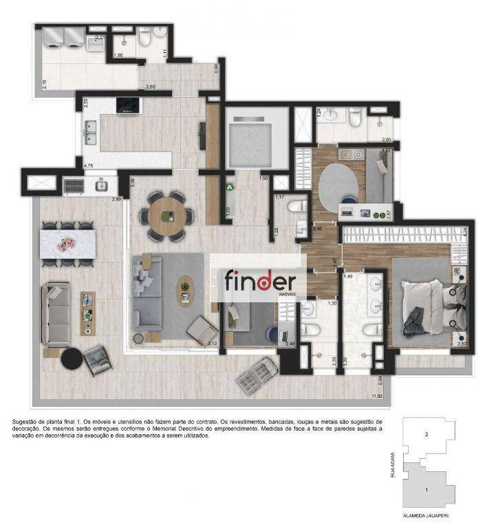 Apartamento à venda com 3 quartos, 153m² - Foto 30