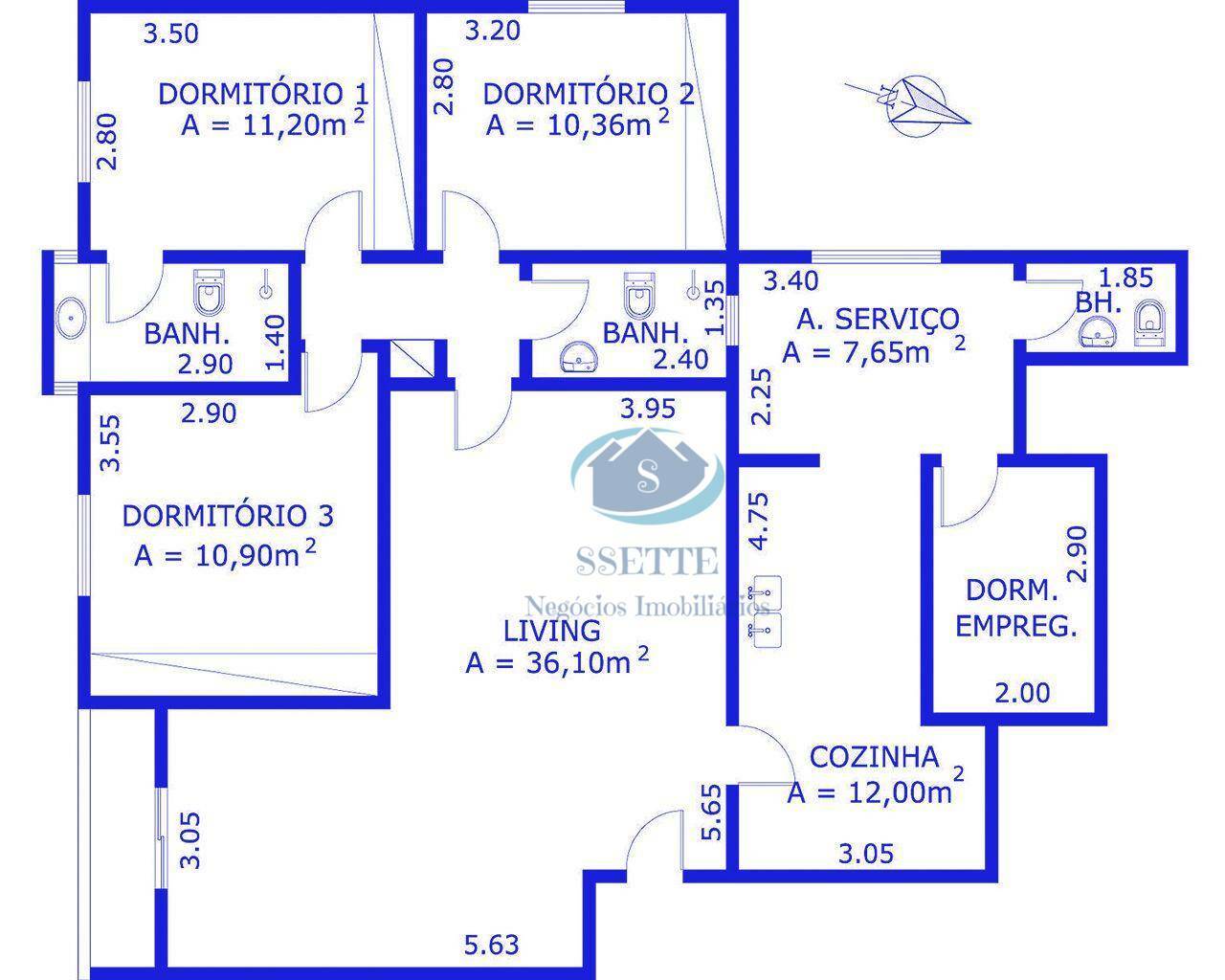 Apartamento à venda com 3 quartos, 130m² - Foto 34