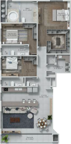 Apartamento à venda com 2 quartos, 9361m² - Foto 30