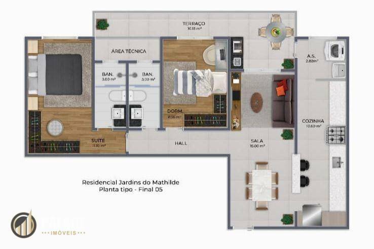 Apartamento à venda com 2 quartos, 79m² - Foto 6