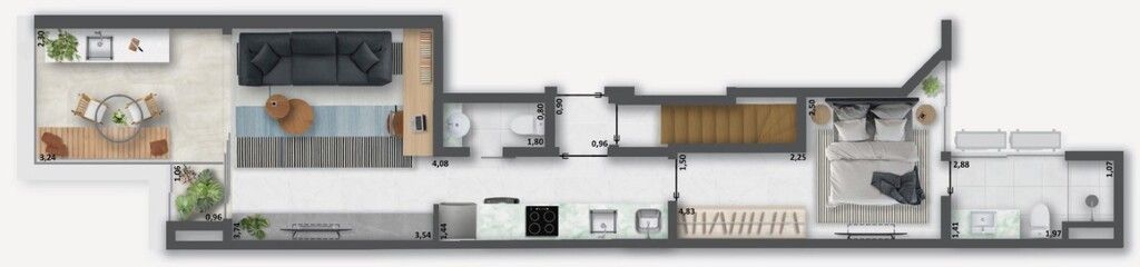 Apartamento à venda com 1 quarto, 55m² - Foto 21