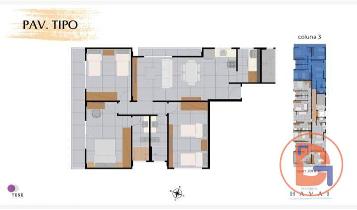 Apartamento à venda com 2 quartos, 66m² - Foto 6